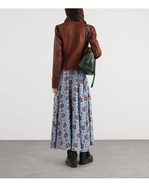 Dolce & Gabbana Brown Leather Jacket