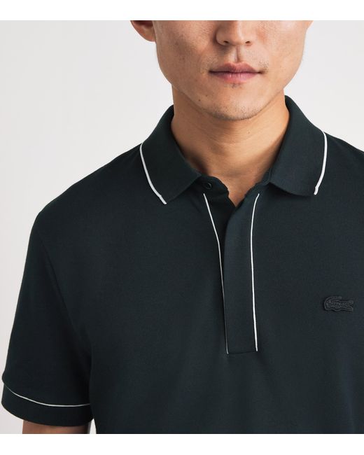 Lacoste Black Cotton Original Polo Shirt for men