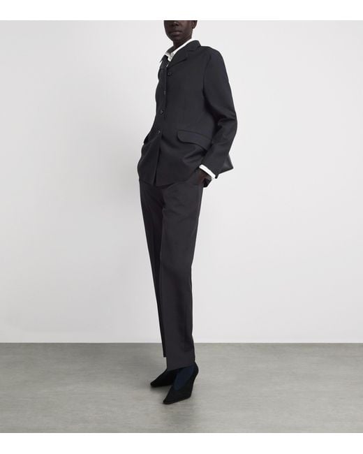 Jil Sander Black Wool Gabardine Blazer