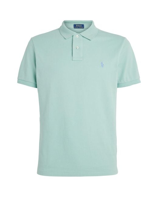 Polo Ralph Lauren Green Cotton Mesh Custom-Fit Polo Shirt for men