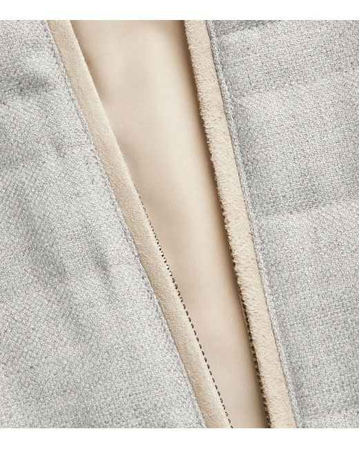 Corneliani Gray Reversible Silk-wool Gilet for men