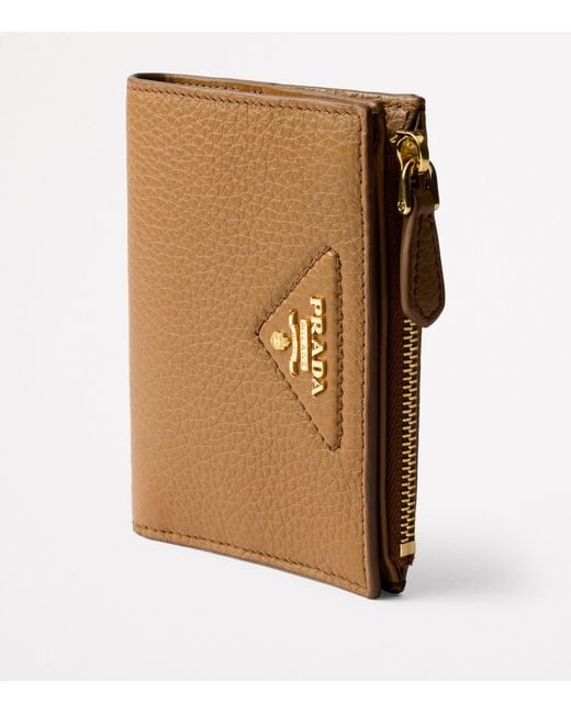 Prada Brown Small Leather Wallet