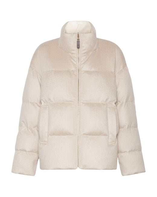 Max Mara Natural Cashmere Puffer Coat