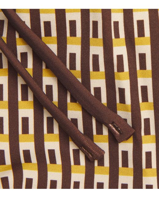 Sir Brown Geometric Cooper Bikini Bottoms