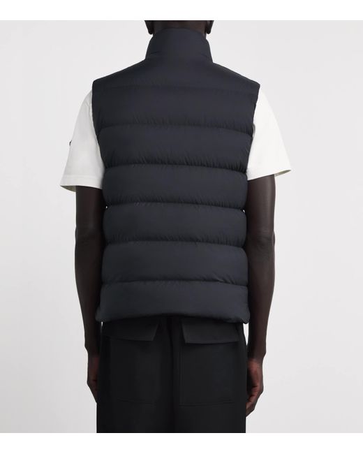 Moncler Blue Down Tibb Padded Gilet for men