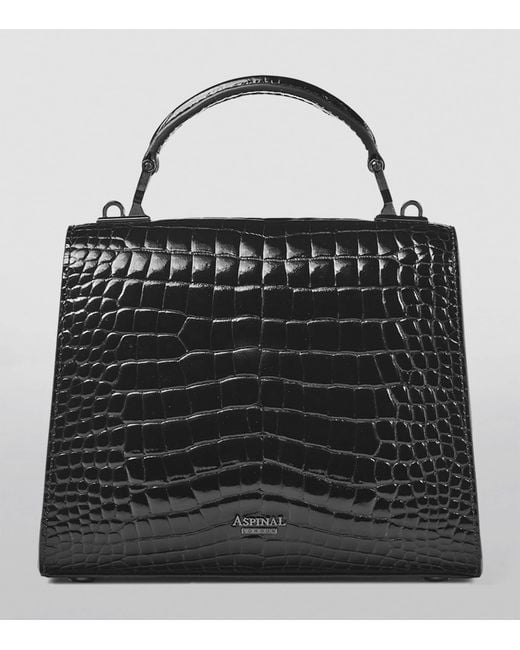 Aspinal Black Midi Mayfair 2 Top-Handle Bag