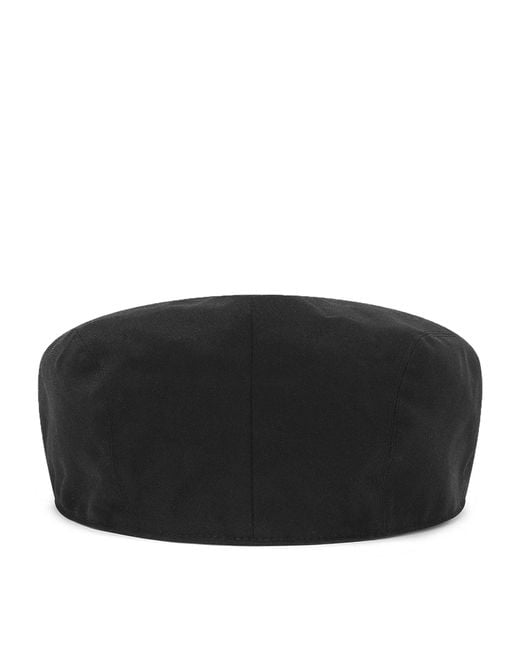 Dolce & Gabbana Black Cotton Flat Cap for men