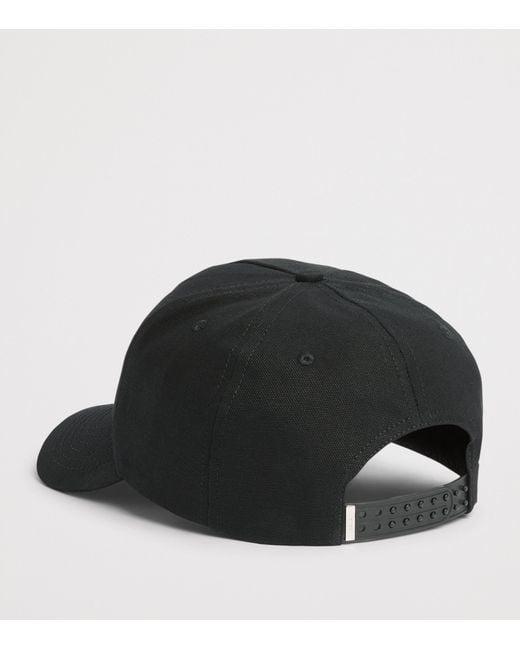 Amiri Black Canvas Hollywood Baseball Cap for men