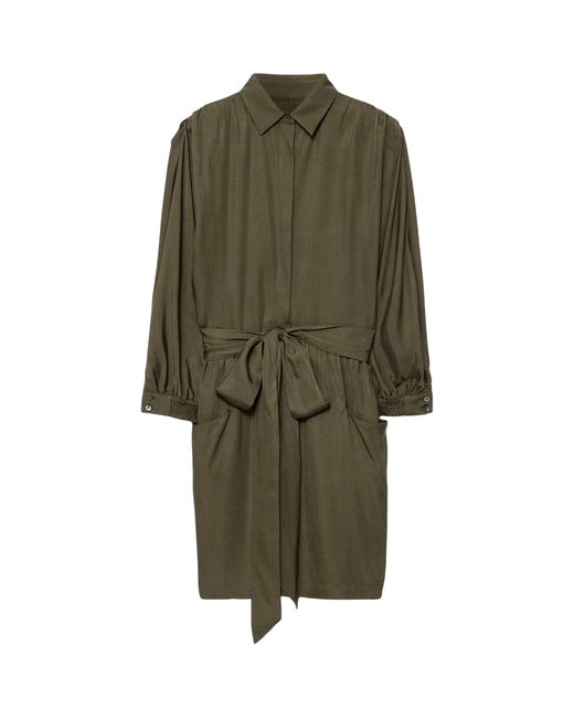 AllSaints Green Noora Shirt Dress