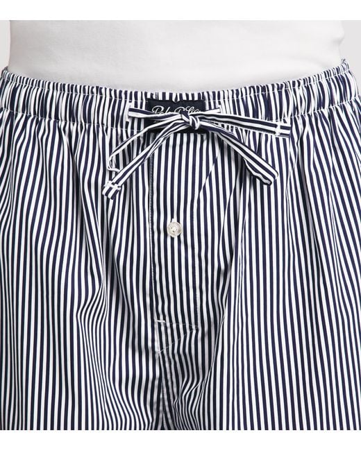 Polo Ralph Lauren Gray Cotton Stripe Pyjama Bottoms for men