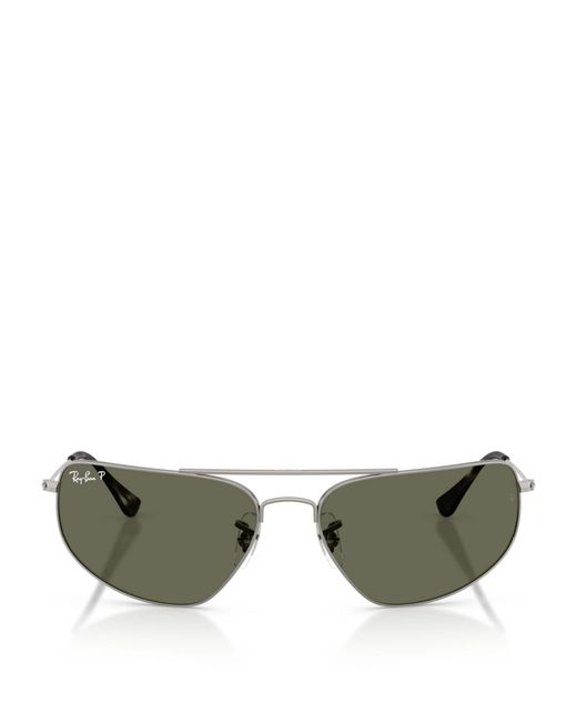 Ray-Ban Green Rectangle Sunglasses