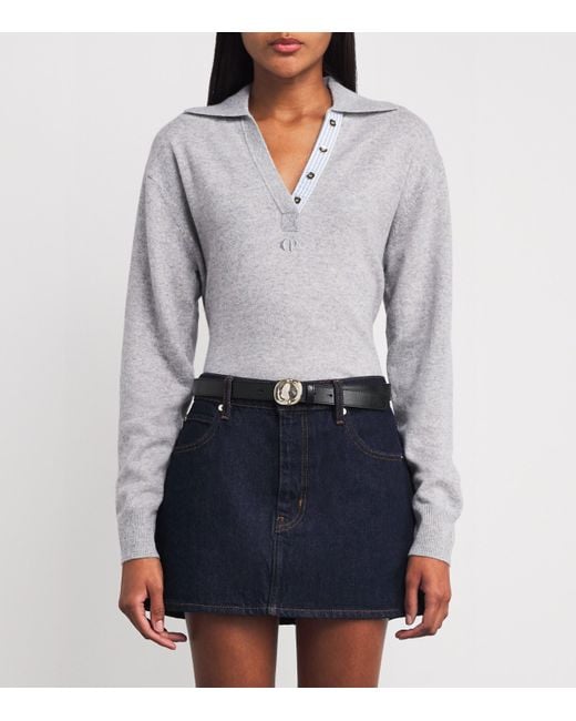 Claudie Pierlot Black Leather Belt