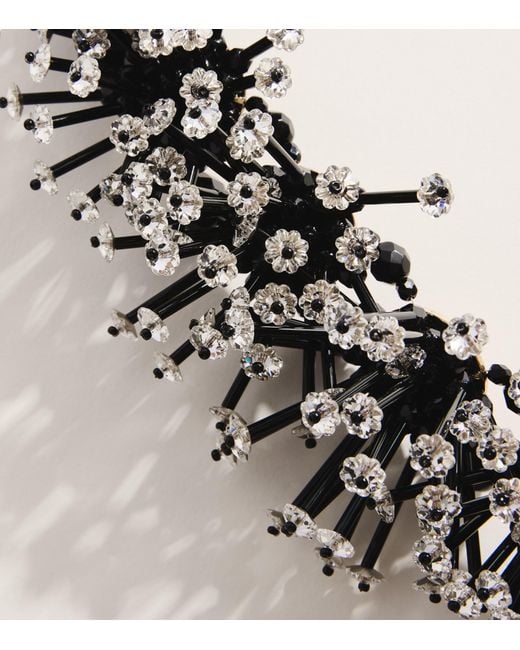 Coppola E Toppo Black Crystal Margherite Necklace