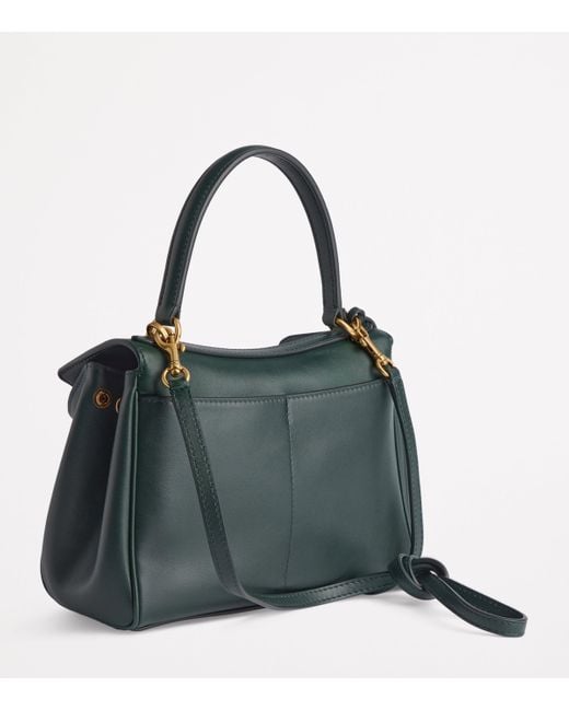 Balenciaga Mini Leather Rodeo Top-Handle Bag in Green | Lyst