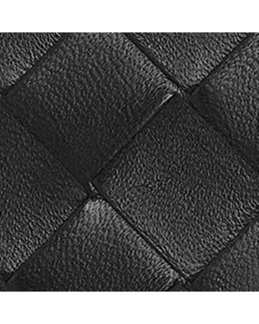 Bottega Veneta Black Leather Intrecciato Trifold Wallet