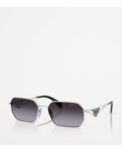 Prada Metallic Steel Pr A51S Sunglasses