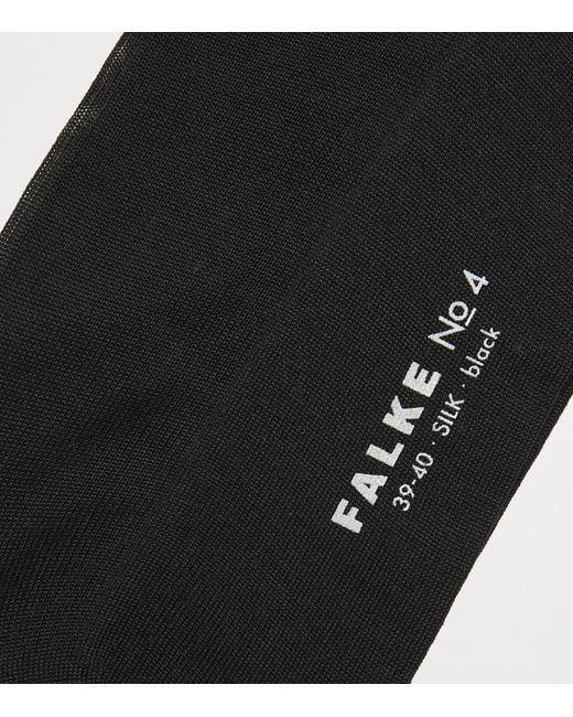Falke Black No.4 Silk Socks for men