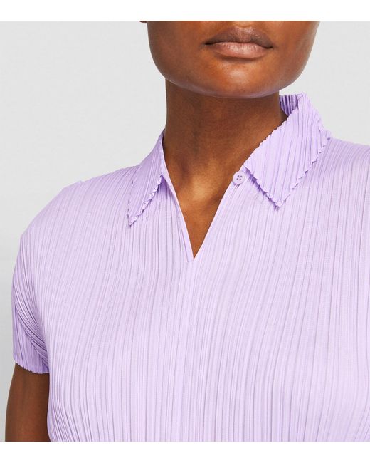 Pleats Please Issey Miyake Purple Monthly Colors April Shirt