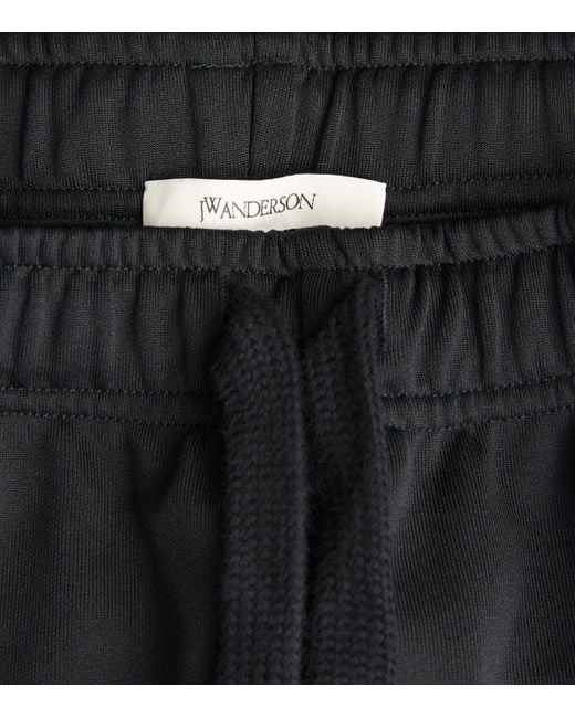 J.W. Anderson Black Jersey Pintuck Sweatpants for men