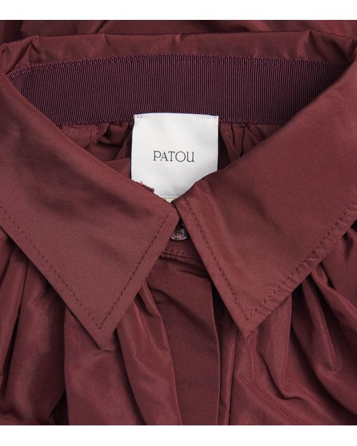 Patou Red Volume Bubble Blouse