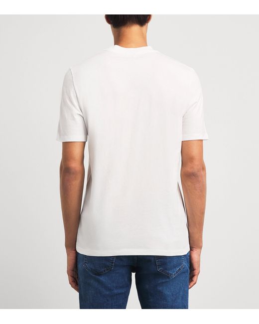 Jacob Cohen White Cotton Emblem Logo T-Shirt for men