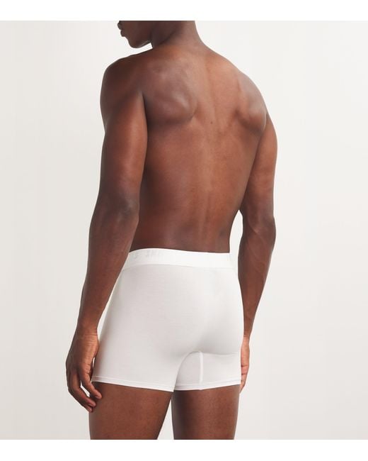 Skims White Stretch Boxer Briefs for men