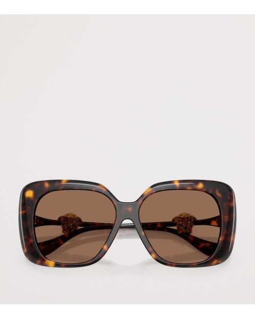 Versace Brown Injected Ve4499U Square Sunglasses