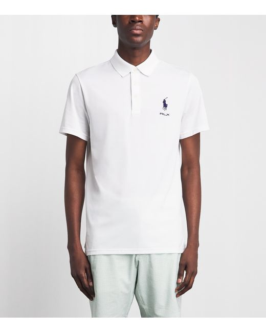 Ralph Lauren White Tour Polo Shirt for men