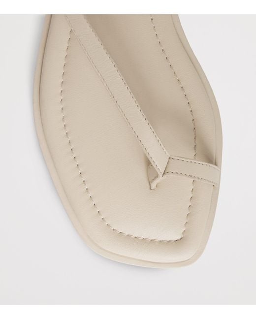 A.Emery Natural Leather Ankle-Wrap Heidi Sandals