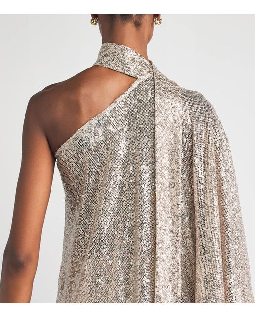 Taller Marmo Metallic Sequin Ubud Disco Maxi Dress