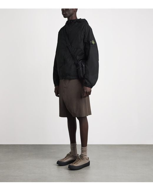Stone Island Black Nylon Stretch-Tc Jacket for men