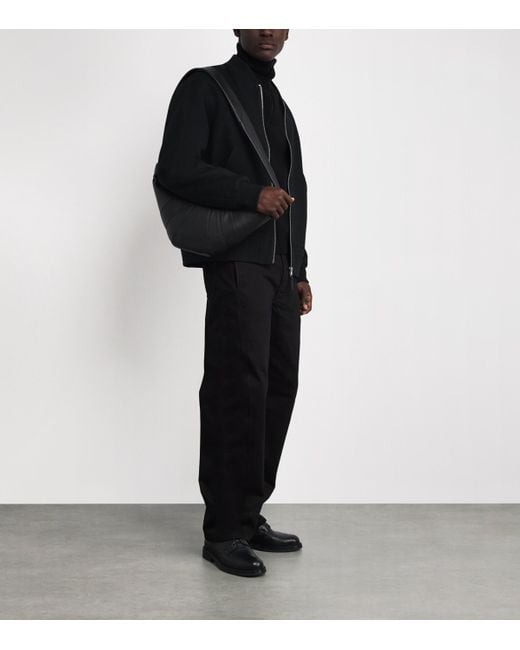Mackage Black Wool Emilio-W Bomber Jacket for men