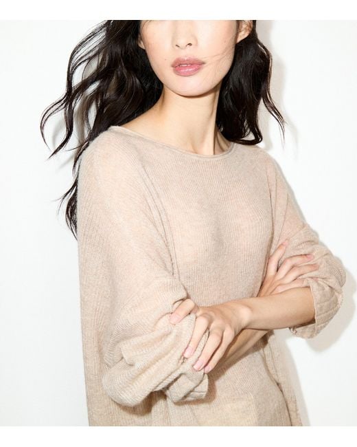 MAX&Co. Natural Linen Boat-Neck Sweater