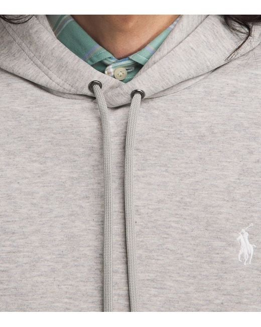 Polo Ralph Lauren Gray Double-Knit Logo Hoodie for men