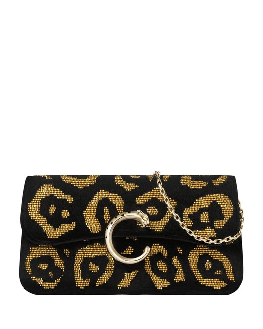 Cartier Black Mini Beaded Panthère De Shoulder Bag