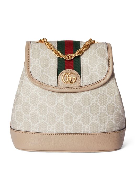 Gucci Natural Mini Ophidia Gg Backpack