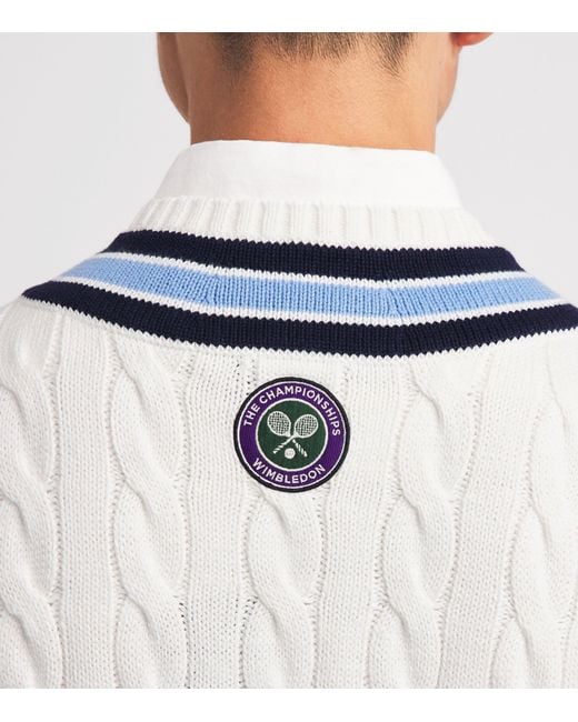 Ralph Lauren Blue X Wimbledon Cotton Sweater Vest for men