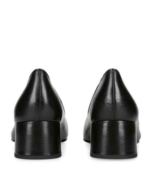 Tory Burch Black Leather Cap-toe Pumps