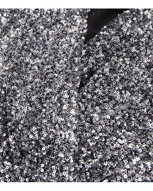 The Kooples Gray Sequinned Mini Dress