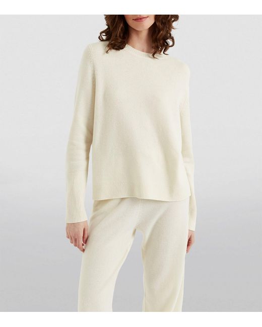Chinti & Parker Natural Cashmere Crew-neck Sweater