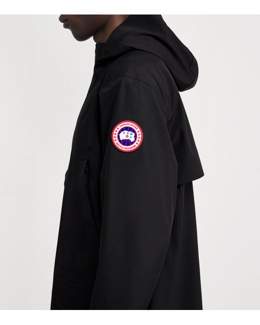 Canada Goose Black Waterproof Barclay Raincoat for men