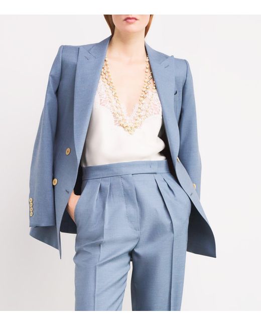 Max Mara Metallic Embellished Pearl And Rhinestone Necklace
