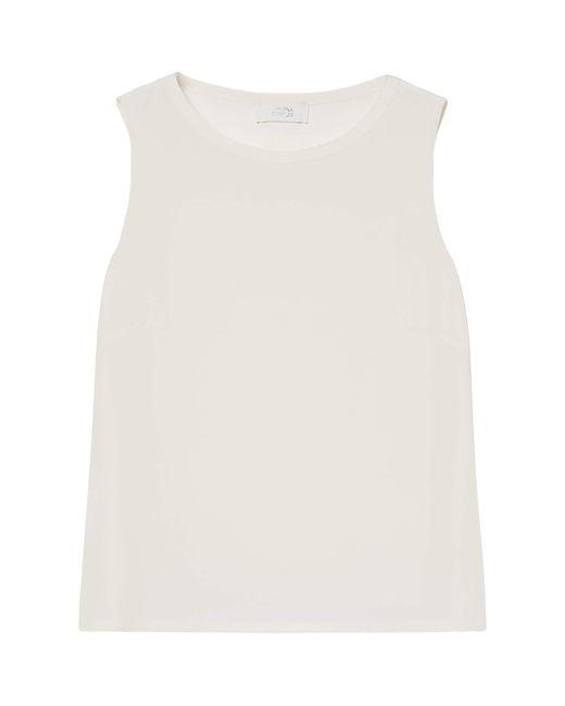 Marina Rinaldi White Silk Top