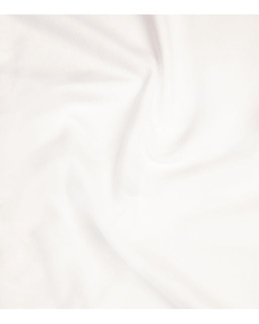 Hanro White Cotton Superior V-Neck T-Shirt for men
