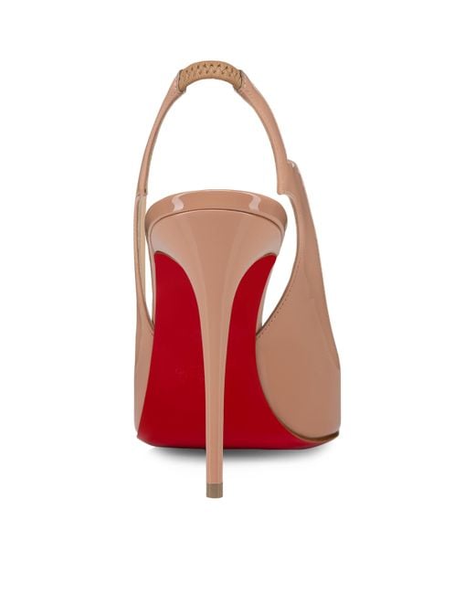 Christian Louboutin Pink Hot Chick Sling Patent Slingback Pumps 100