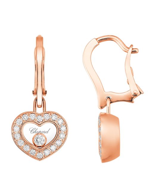 Chopard Metallic And Diamond Happy Diamonds Icons Earrings