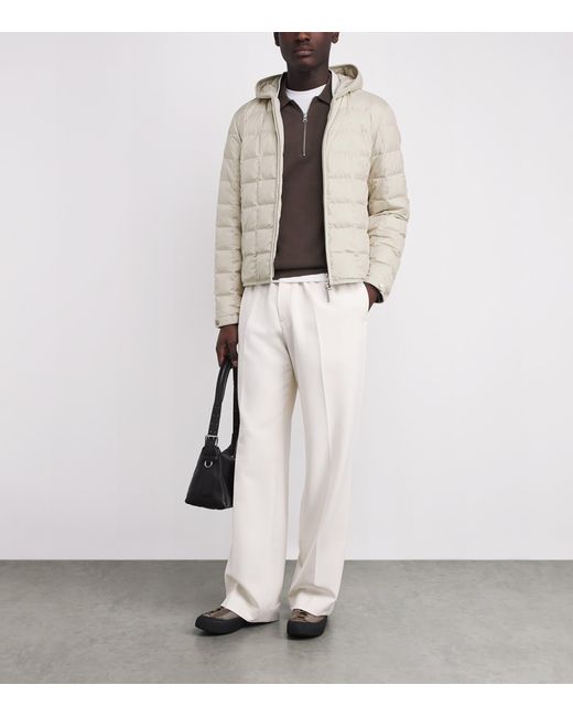 Moncler White Quilted Tahir Down Jacket for men