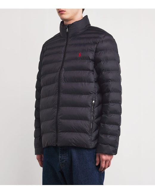 Polo Ralph Lauren Black Polo Pony Puffer Jacket for men
