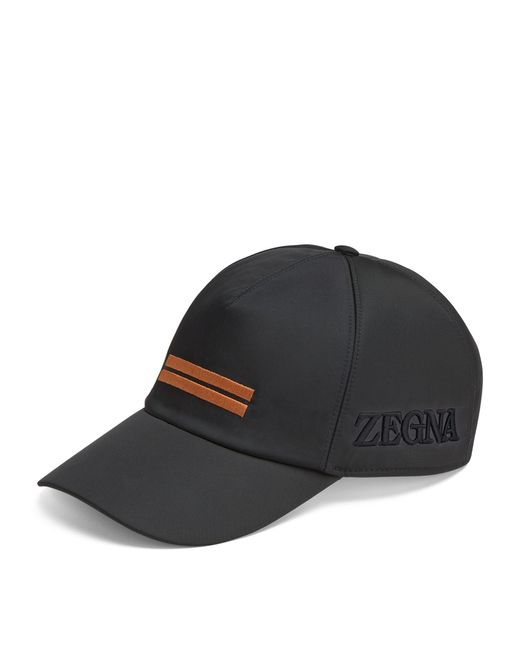 Zegna Black Baseball Cap for men
