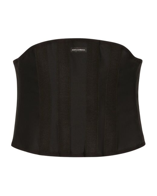 Dolce & Gabbana Black Corset Belt for men